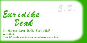 euridike deak business card