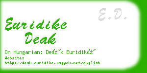euridike deak business card